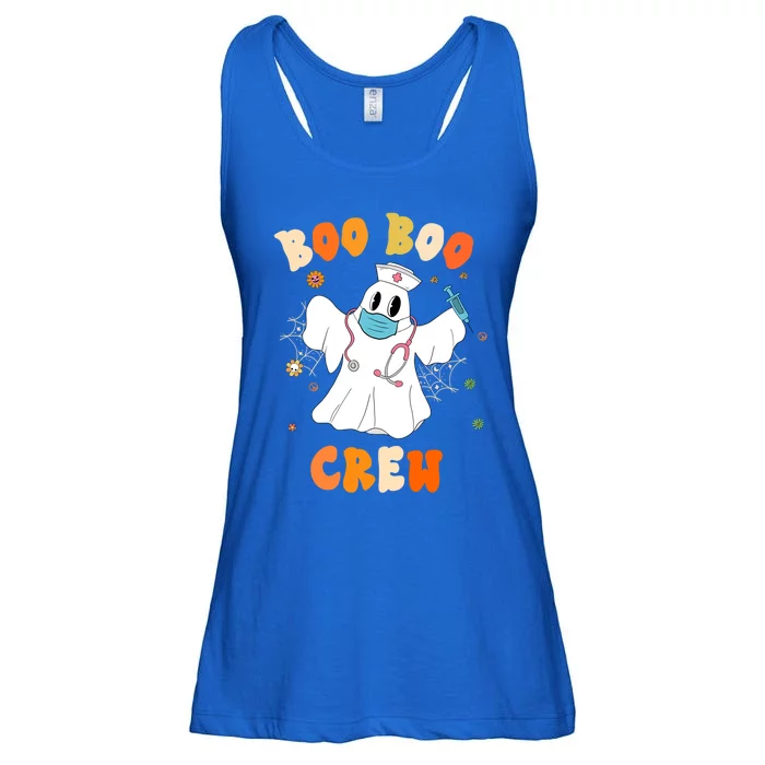 Groovy Boo Boo Crew Nurse Funny Ghost Halloween Nurse Gift Ladies Essential Flowy Tank