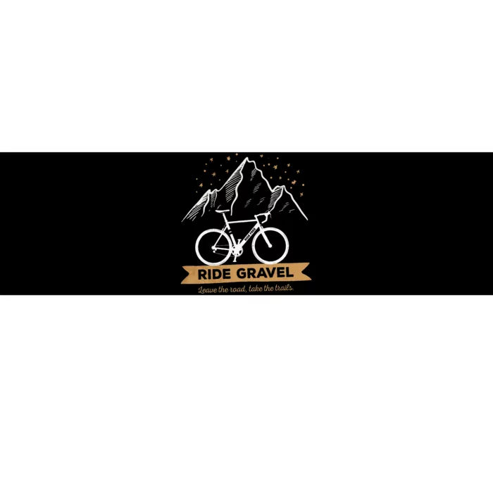 Gravel Bike Bikepacking and Cyclocross Bicyclist Bumper Sticker