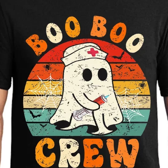 Groovy Boo Boo Crew Nurse Funny Ghost Halloween Nurse Pajama Set