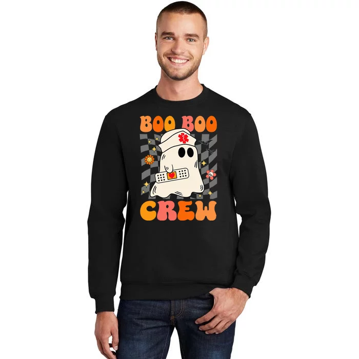 Groovy Boo Boo Crew Nurse Funny Ghost Halloween Nurse Sweatshirt