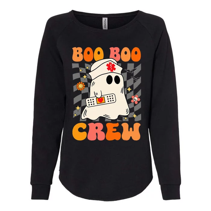 Groovy Boo Boo Crew Nurse Funny Ghost Halloween Nurse Womens California Wash Sweatshirt