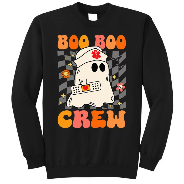 Groovy Boo Boo Crew Nurse Funny Ghost Halloween Nurse Tall Sweatshirt