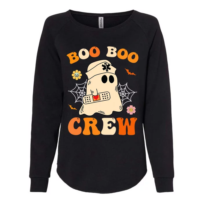 Groovy Boo Boo Crew Nurse Funny Ghost Halloween Nurse Womens California Wash Sweatshirt