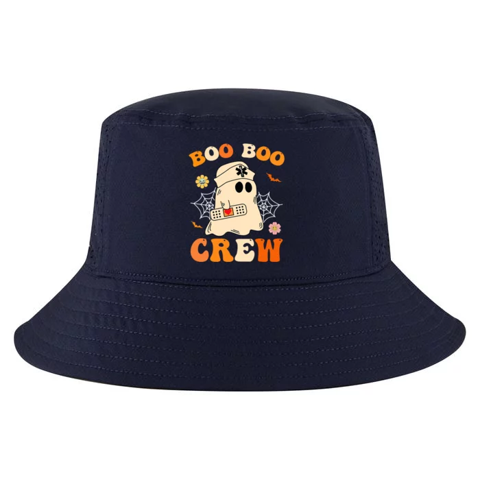 Groovy Boo Boo Crew Nurse Funny Ghost Halloween Nurse Cool Comfort Performance Bucket Hat