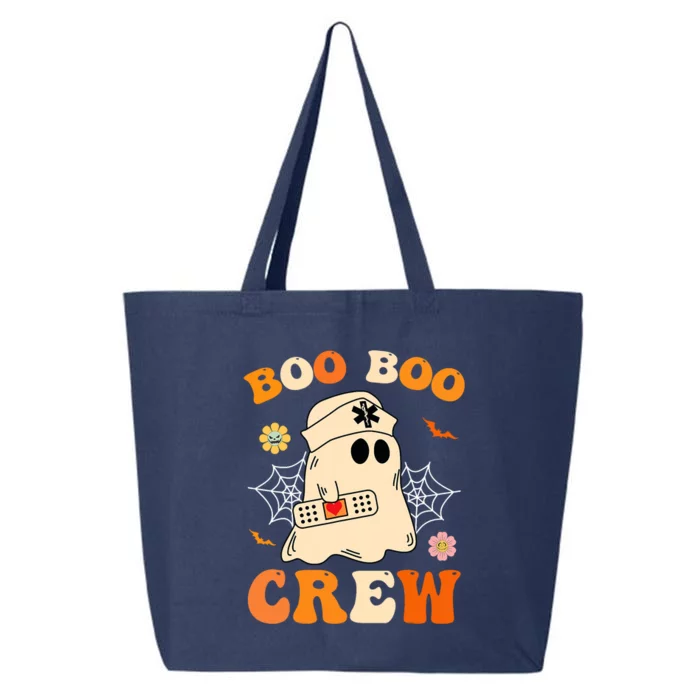 Groovy Boo Boo Crew Nurse Funny Ghost Halloween Nurse 25L Jumbo Tote