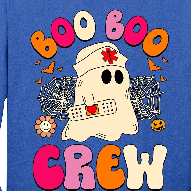 Groovy Boo Boo Crew Nurse Funny Ghost Halloween Nurse Gift Long Sleeve Shirt