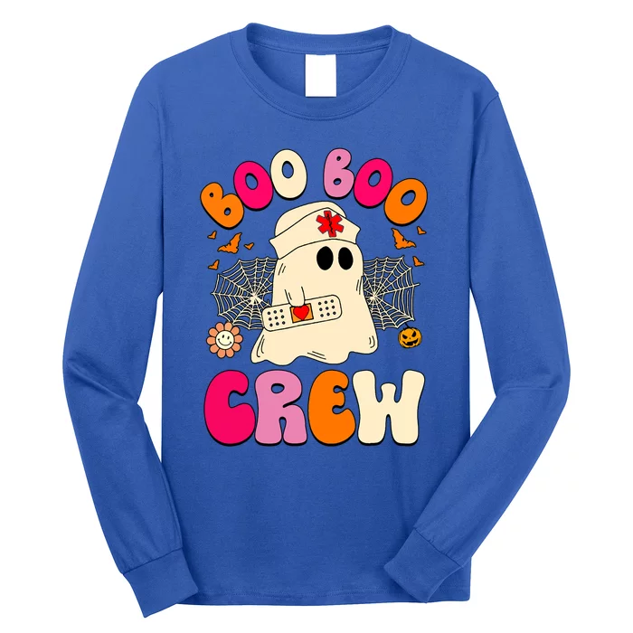 Groovy Boo Boo Crew Nurse Funny Ghost Halloween Nurse Gift Long Sleeve Shirt