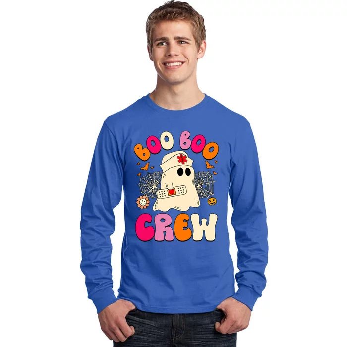 Groovy Boo Boo Crew Nurse Funny Ghost Halloween Nurse Gift Tall Long Sleeve T-Shirt