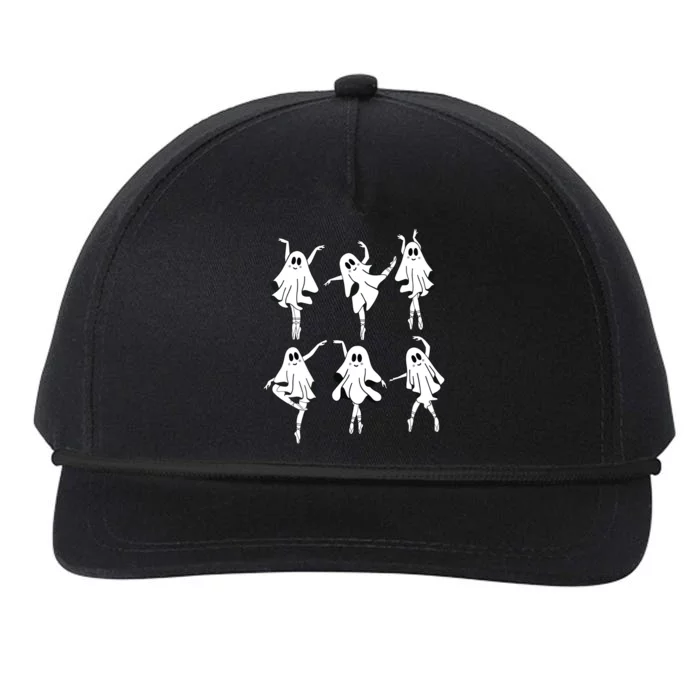 Ghost Ballerinas Ballet Dance Halloween Spooky Dance Teacher Snapback Five-Panel Rope Hat