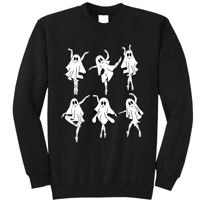 Ghost Ballerinas Ballet Dance Halloween Spooky Dance Teacher Tall Sweatshirt