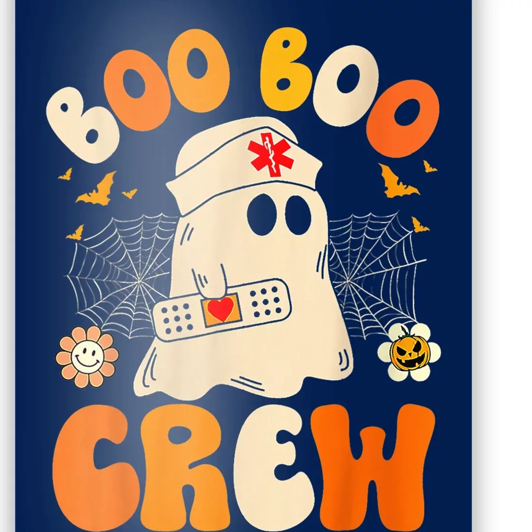 Groovy Boo Boo Crew Nurse Funny Ghost Wo Halloween Nurse Poster