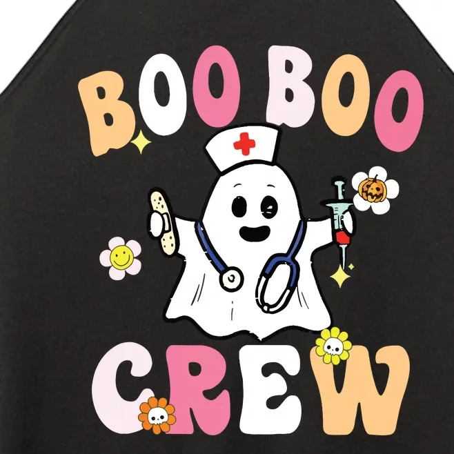 Groovy Boo Boo Crew Cute Ghost Halloween Costume Nurse Gift Women’s Perfect Tri Rocker Tank