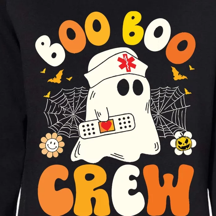 Groovy Boo Boo Crew Nurse Funny Ghost Halloween Nurse Womens California Wash Sweatshirt