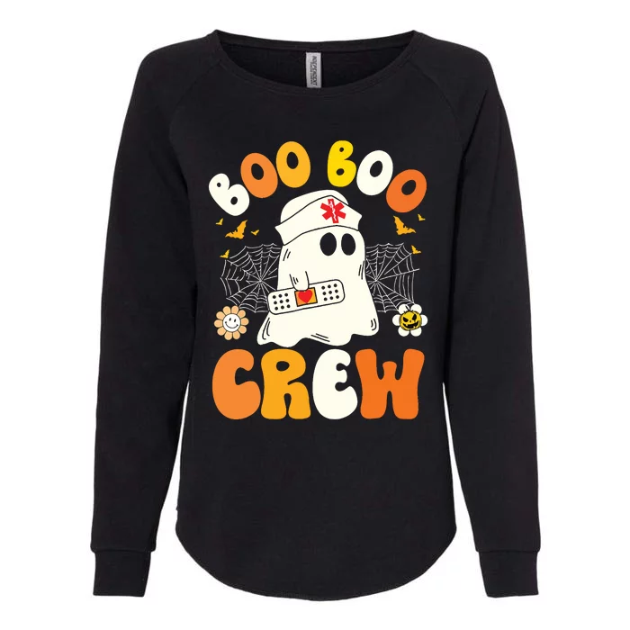 Groovy Boo Boo Crew Nurse Funny Ghost Halloween Nurse Womens California Wash Sweatshirt