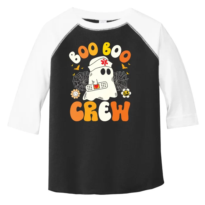 Groovy Boo Boo Crew Nurse Funny Ghost Halloween Nurse Toddler Fine Jersey T-Shirt