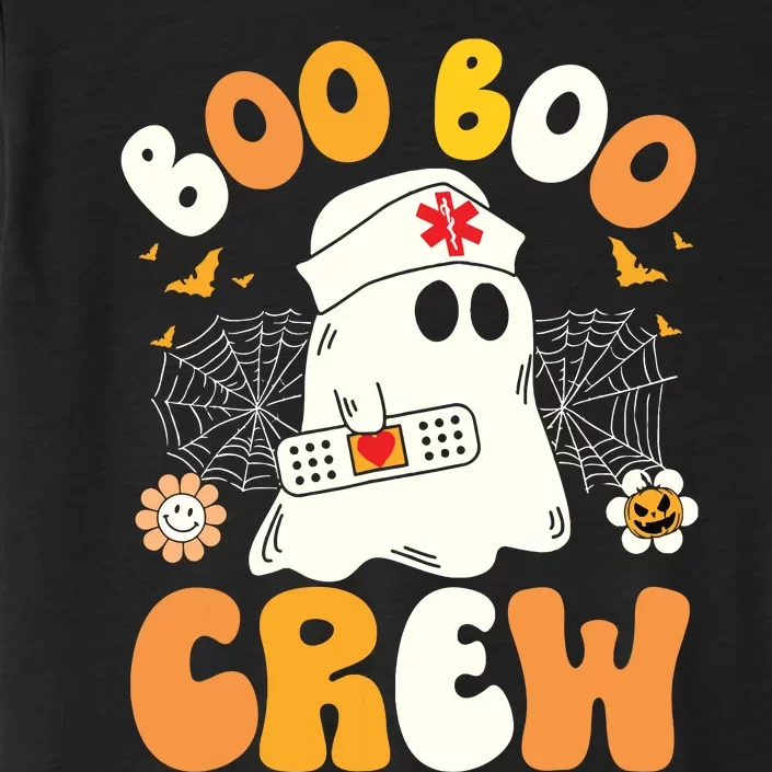 Groovy Boo Boo Crew Nurse Ghost Halloween Funny Nursing Gift ChromaSoft Performance T-Shirt