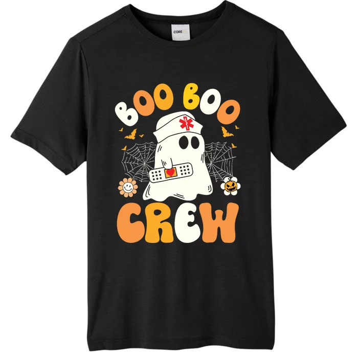 Groovy Boo Boo Crew Nurse Ghost Halloween Funny Nursing Gift ChromaSoft Performance T-Shirt