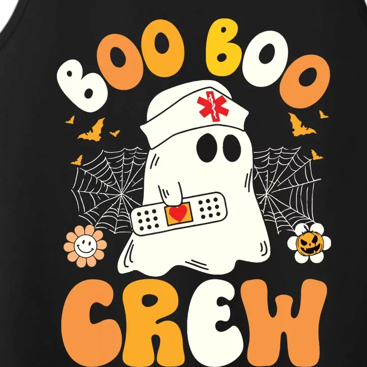 Groovy Boo Boo Crew Nurse Ghost Halloween Funny Nursing Gift Performance Tank