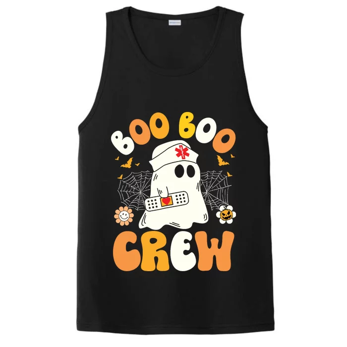 Groovy Boo Boo Crew Nurse Ghost Halloween Funny Nursing Gift Performance Tank