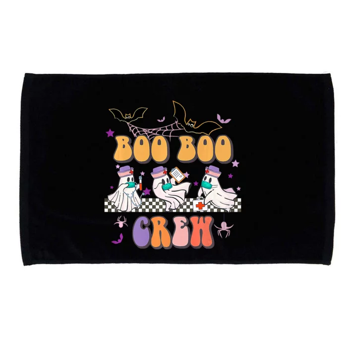 Groovy Boo Boo Crew Nurse Halloween Ghost Spooky Season Cute Gift Microfiber Hand Towel