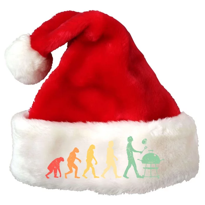 Grilling Barbecue Bbq Grill Barbecue Funny Gift Premium Christmas Santa Hat