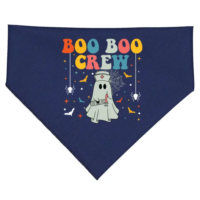 Groovy Boo Boo Crew For Cna Er Rn Lpn Funny Halloween Nurse USA-Made Doggie Bandana