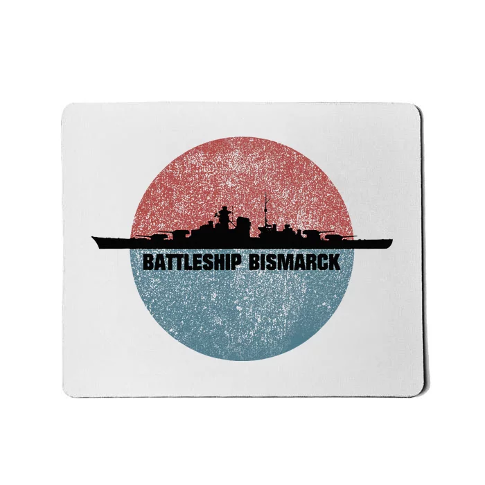 German Battleship Bismarck Ww2 Ship Mousepad