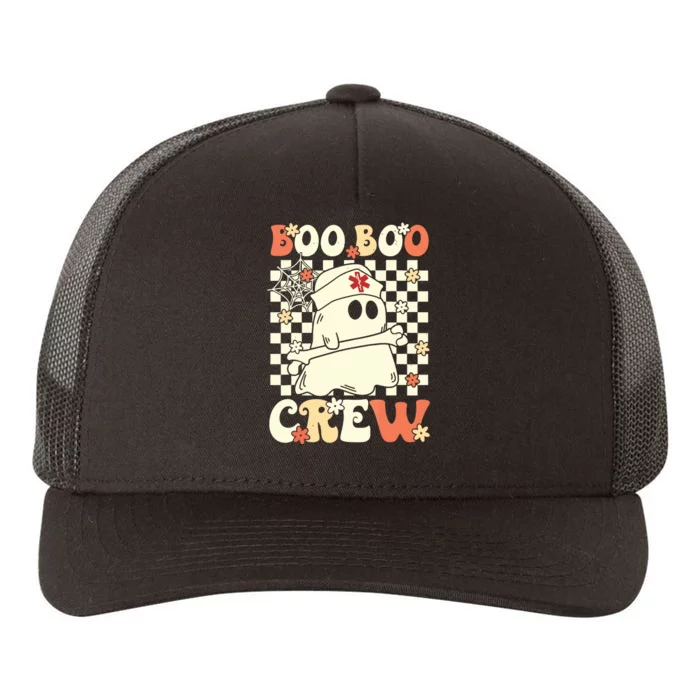 Groovy Boo Boo Crew Nurse Ghost Paramedic Emt Ems Halloween Yupoong Adult 5-Panel Trucker Hat