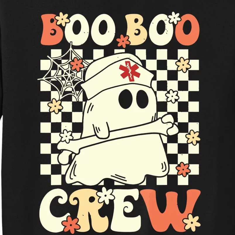 Groovy Boo Boo Crew Nurse Ghost Paramedic Emt Ems Halloween Sweatshirt