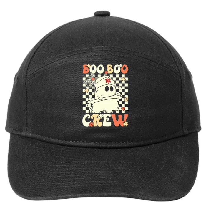 Groovy Boo Boo Crew Nurse Ghost Paramedic Emt Ems Halloween 7-Panel Snapback Hat