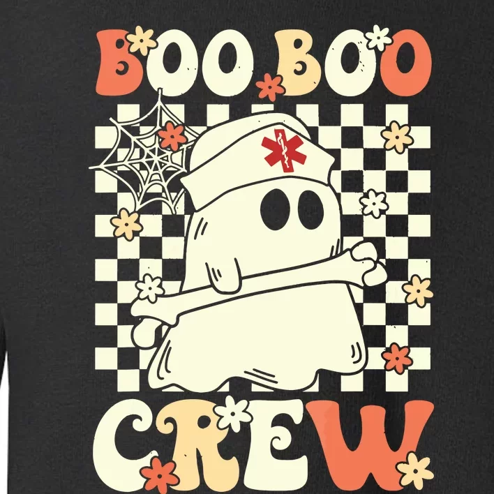 Groovy Boo Boo Crew Nurse Ghost Paramedic Emt Ems Halloween Toddler Sweatshirt