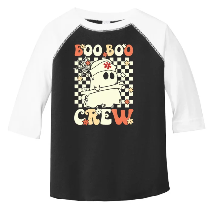 Groovy Boo Boo Crew Nurse Ghost Paramedic Emt Ems Halloween Toddler Fine Jersey T-Shirt