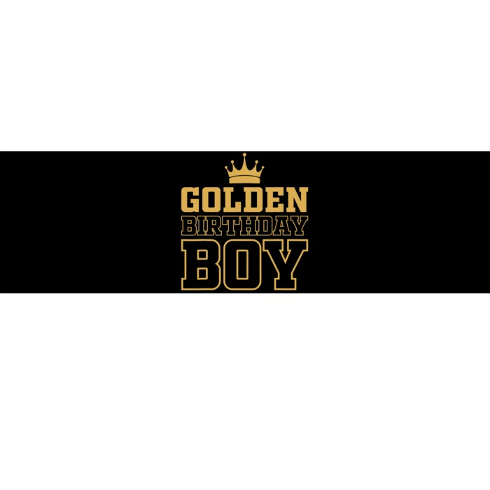 Golden Birthday Boy Birthday Party Decoration Bday Bumper Sticker