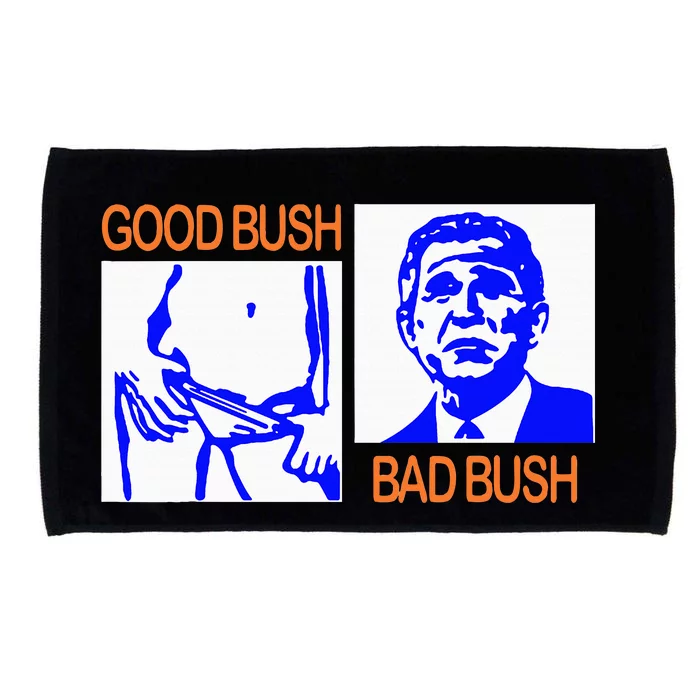 Good Bush Bad Bush Funny George W. Potus Usa Vintage Microfiber Hand Towel