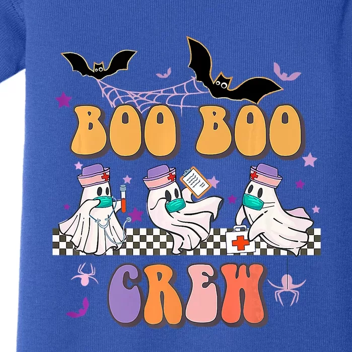 Groovy Boo Boo Crew Nurse Halloween Ghost Spooky Season Gift Baby Bodysuit