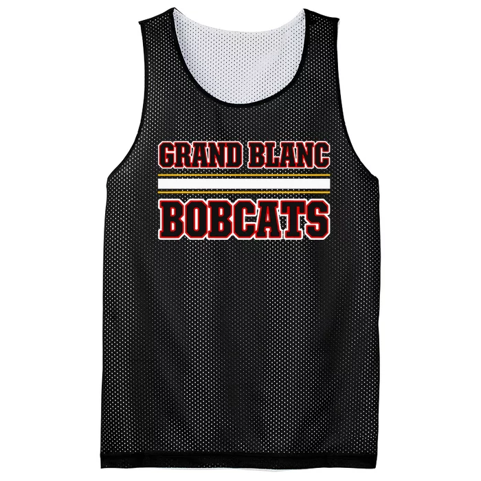 Grand Blanc Bobcats Horizontal Stripes Mesh Reversible Basketball Jersey Tank