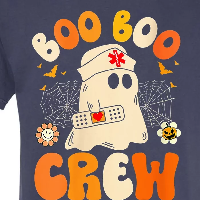 Groovy Boo Boo Crew Nurse Funny Ghost Halloween Nurse Garment-Dyed Heavyweight T-Shirt