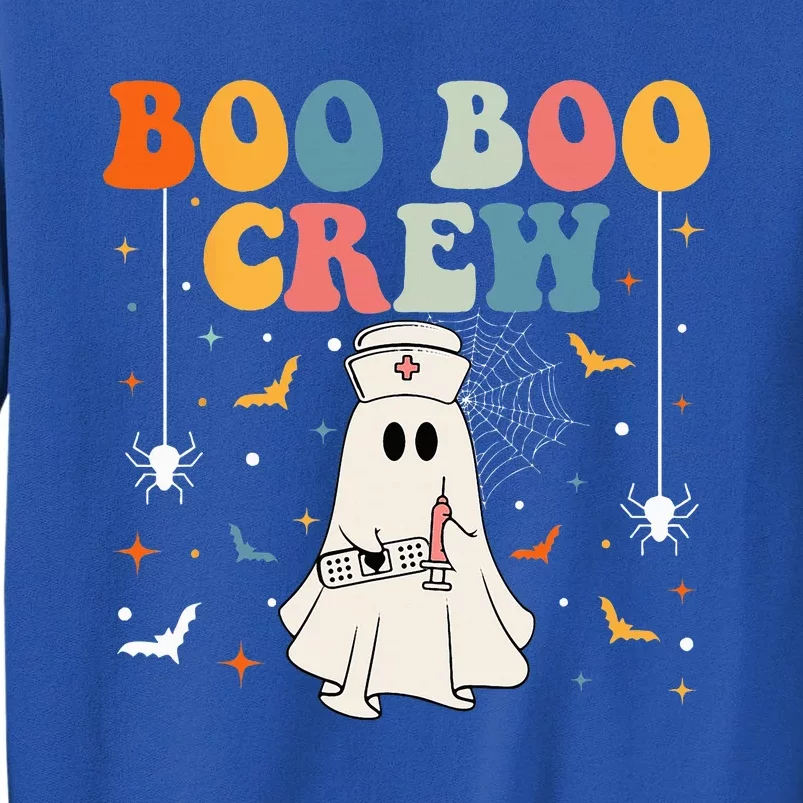 Groovy Boo Boo Crew For CNA ER RN LPN Funny Halloween Nurse Tall Sweatshirt