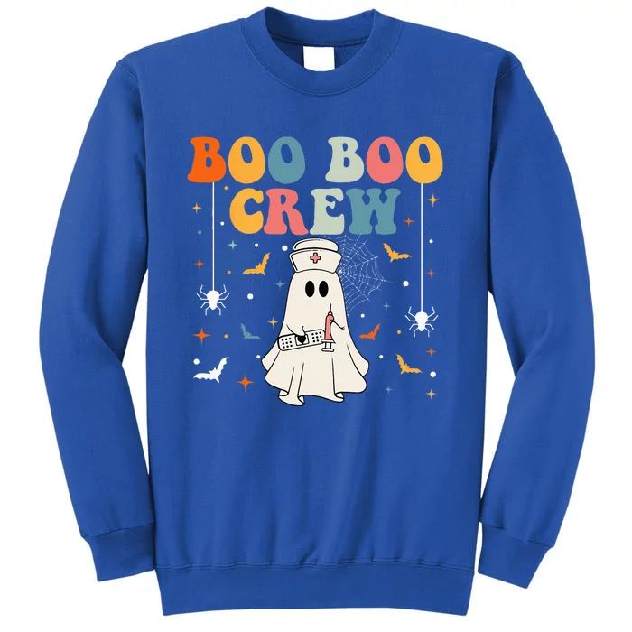 Groovy Boo Boo Crew For CNA ER RN LPN Funny Halloween Nurse Tall Sweatshirt