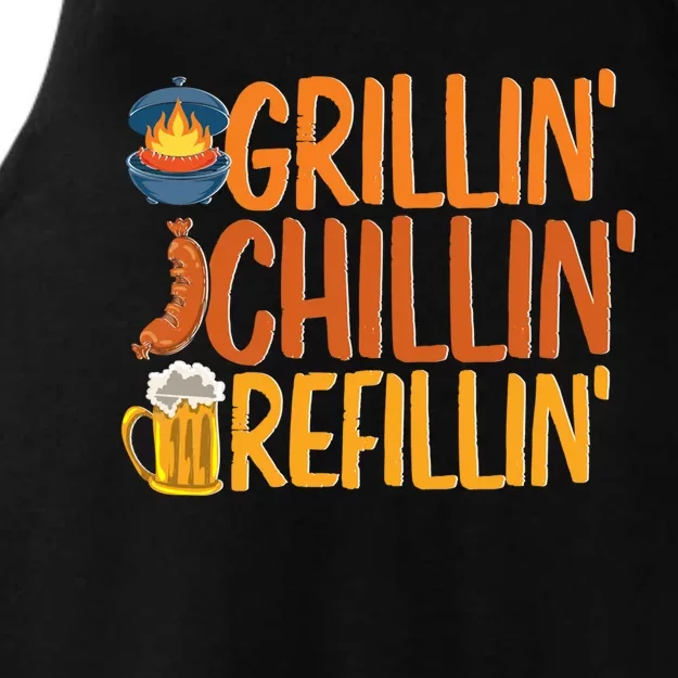 Grill Bbq Beer Ing Griller Grillmaster Funny Barbecue Gift Ladies Tri-Blend Wicking Tank