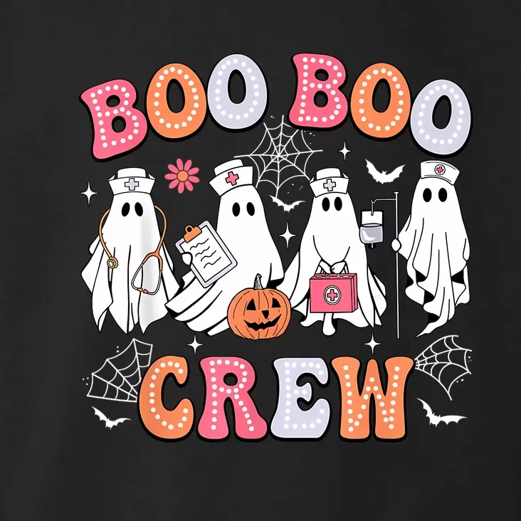 Groovy Boo Boo Crew Nurse Funny Ghost Women Halloween Nurse Toddler Hoodie