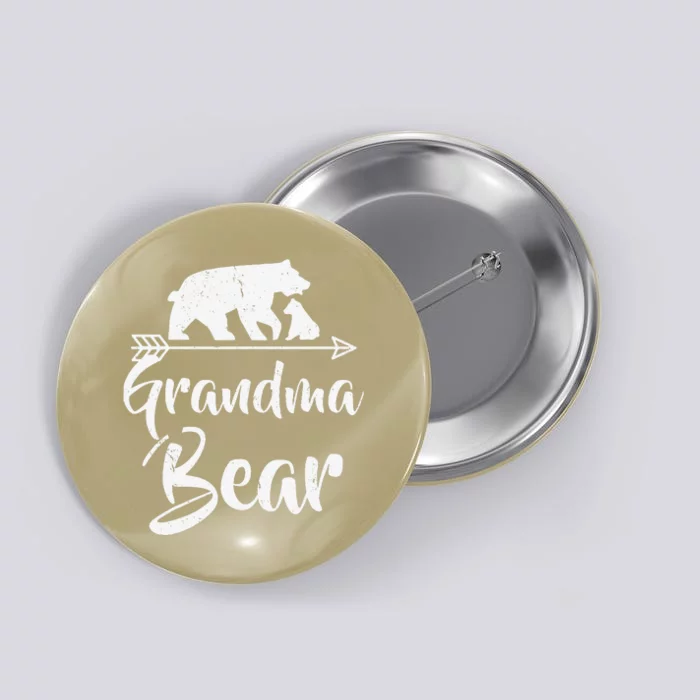 Grandma Bear Best Gift Mothers Fathers Day Button