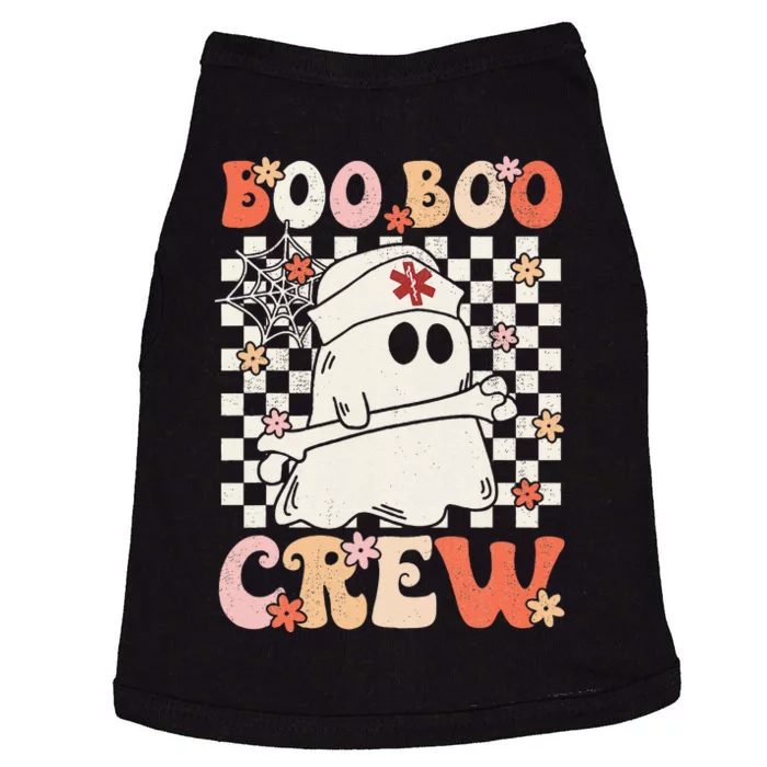 Groovy Boo Boo Crew Nurse Ghost Paramedic Emt Ems Halloween Doggie Tank