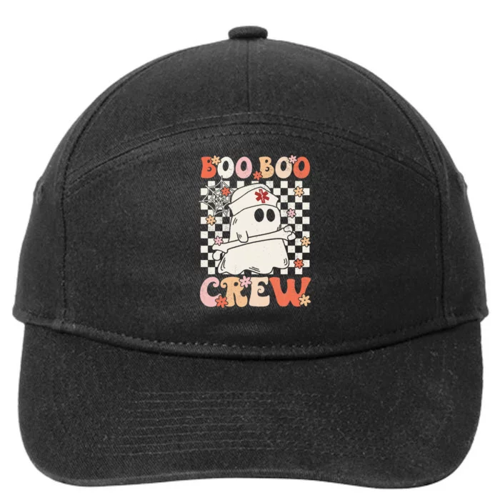 Groovy Boo Boo Crew Nurse Ghost Paramedic Emt Ems Halloween 7-Panel Snapback Hat