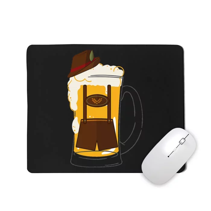 German Beer Bier Stein Funny Beer Fall Festival Beer Drinker Mousepad