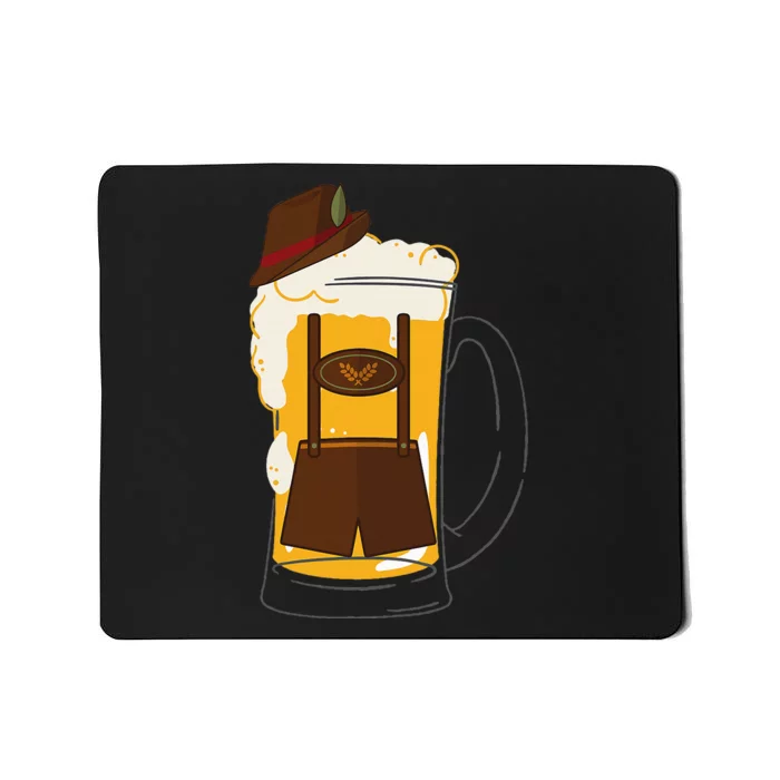 German Beer Bier Stein Funny Beer Fall Festival Beer Drinker Mousepad