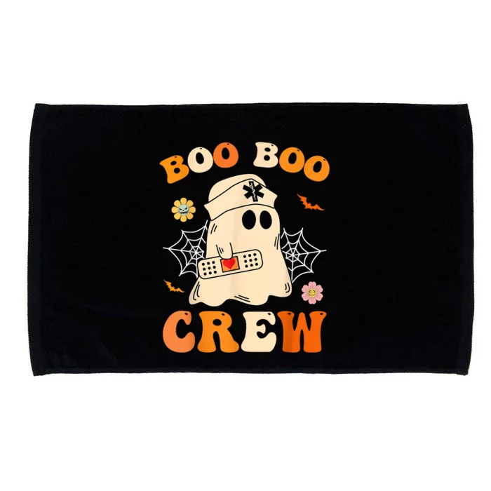 Groovy Boo Boo Crew Nurse Funny Ghost Halloween Nurse Microfiber Hand Towel