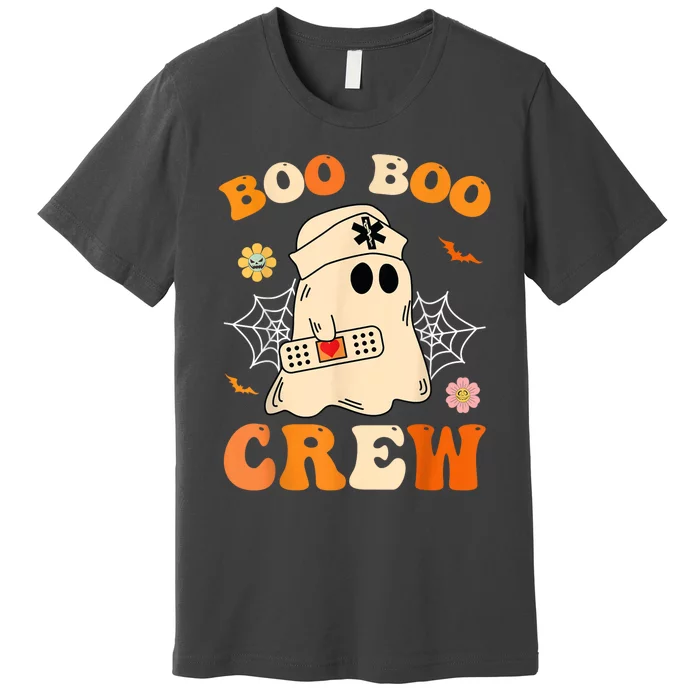 Groovy Boo Boo Crew Nurse Funny Ghost Halloween Nurse Premium T-Shirt