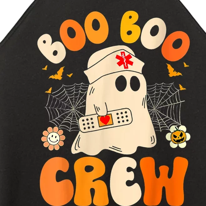 Groovy Boo Boo Crew Nurse Funny Ghost Women Halloween Nurse Women’s Perfect Tri Rocker Tank