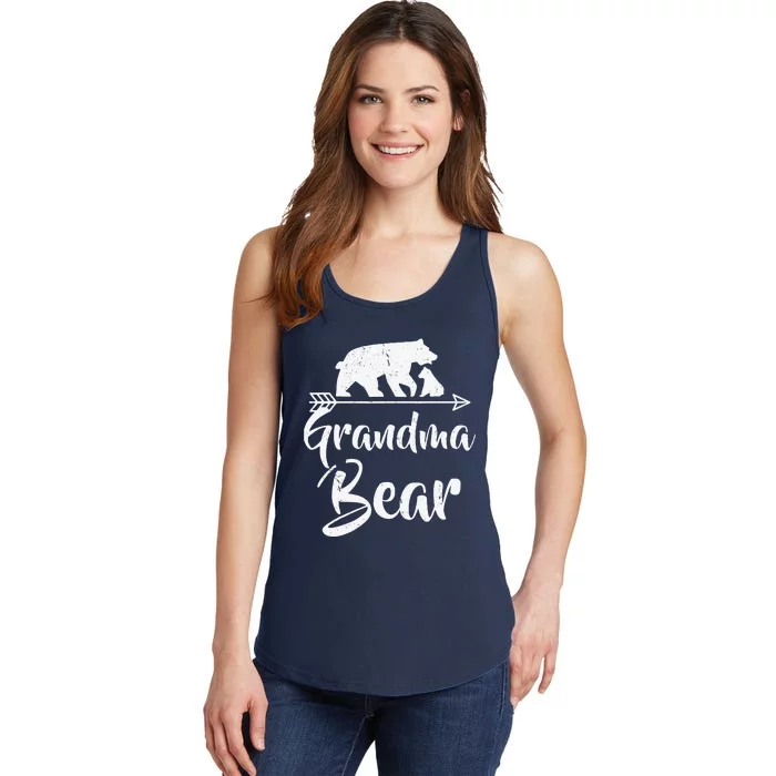 Grandma Bear Best Gift Mother's Father's Day Ladies Essential Tank